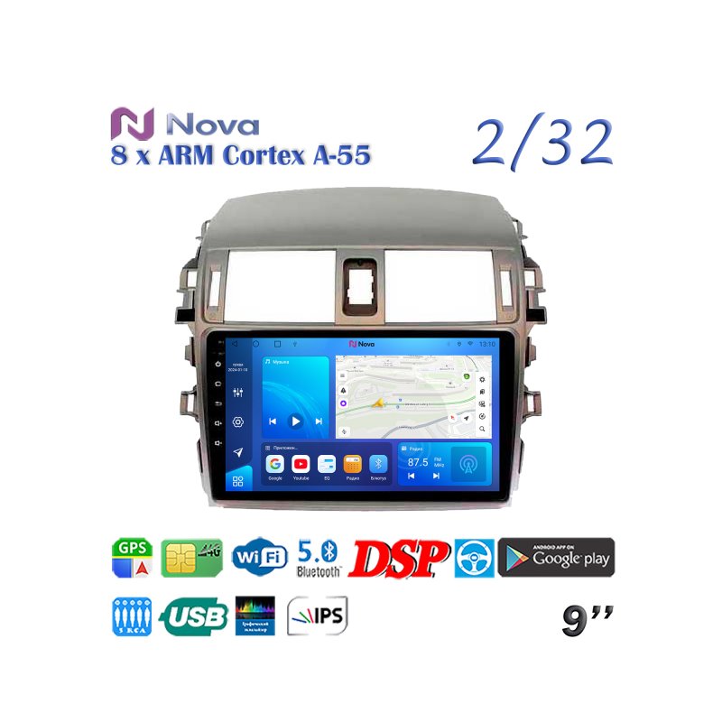 Магнитола штатная Toyota Corolla 2006