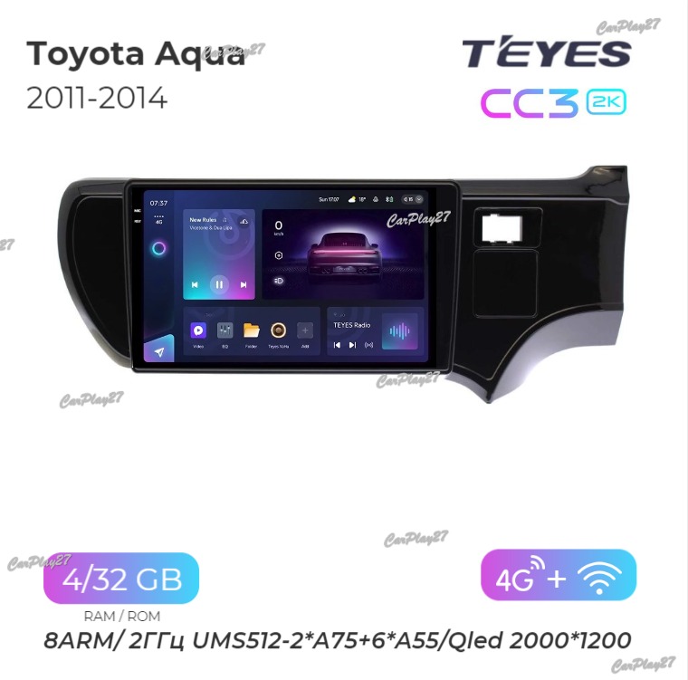 Магнитола штатная Toyota Aqua 2011