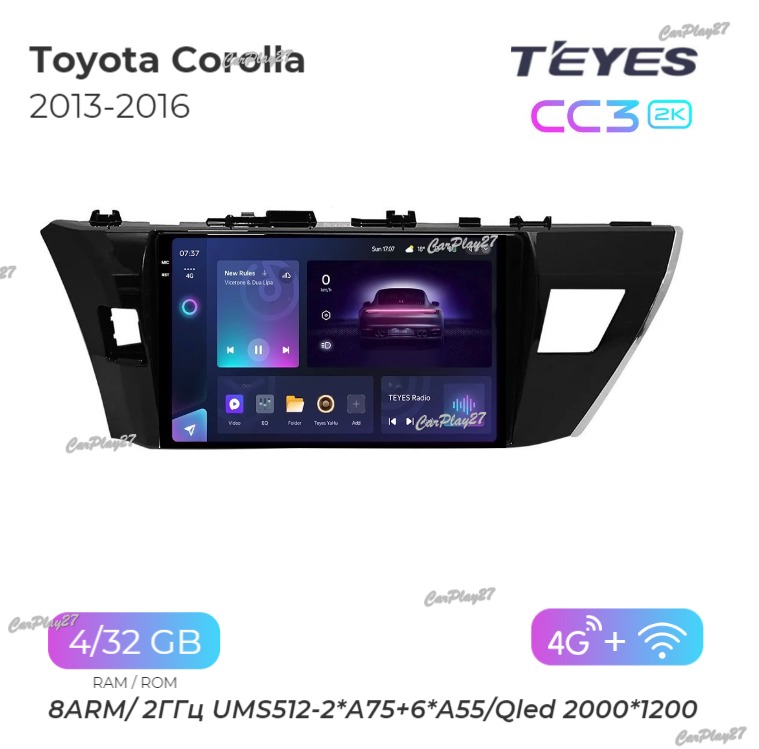 Магнитола штатная Toyota Corolla 2013