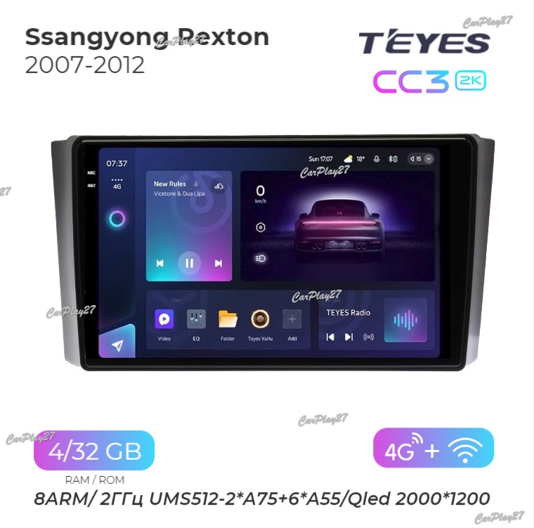 Магнитола штатная Ssangyong Rexton 2007