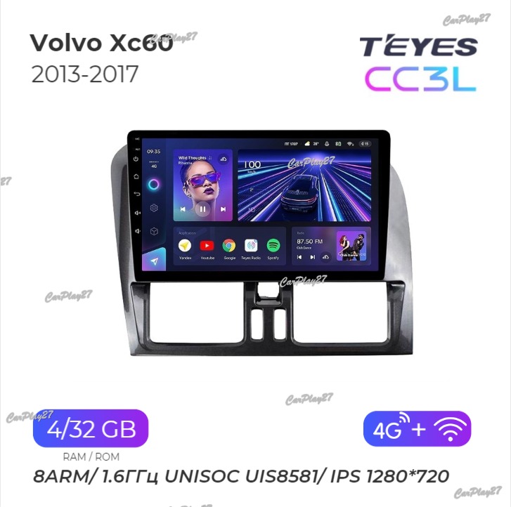 Магнитола штатная Volvo XC60 2013