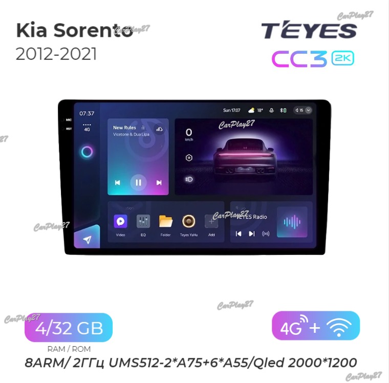 Магнитола штатная Kia Sorento 2012