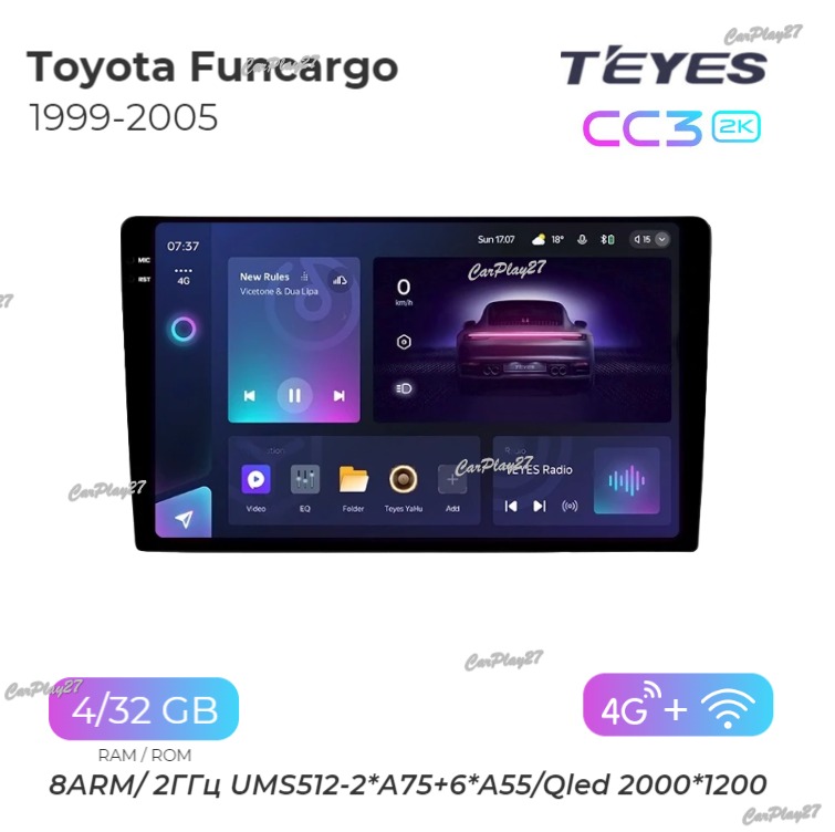 Магнитола штатная Toyota FunCargo 1999