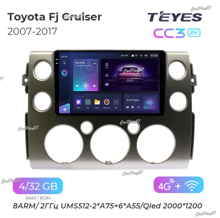 Магнитола штатная Toyota FJ Cruiser 2007