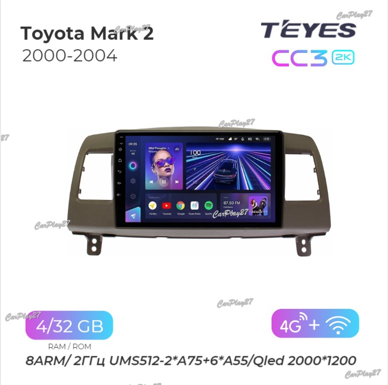 Магнитола штатная Toyota Mark 2 2000