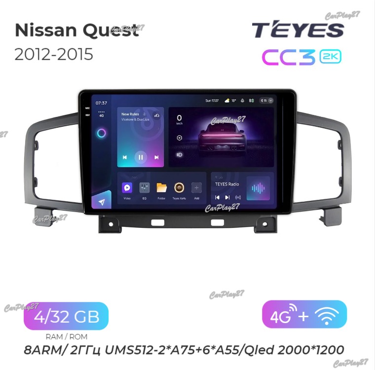 Магнитола штатная Nissan Quest 2012