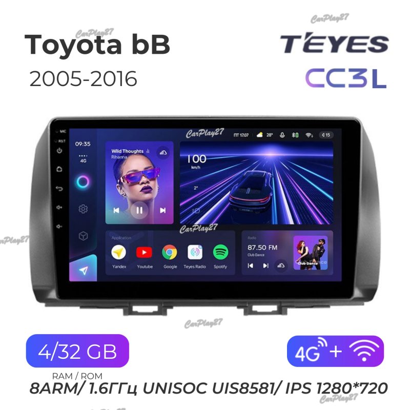 Магнитола штатная Toyota bB 2005