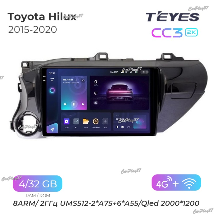 Магнитола штатная Toyota Hilux 2015