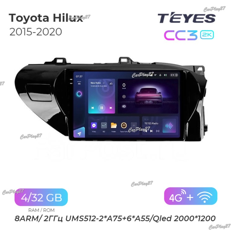 Магнитола штатная Toyota Hilux 2015