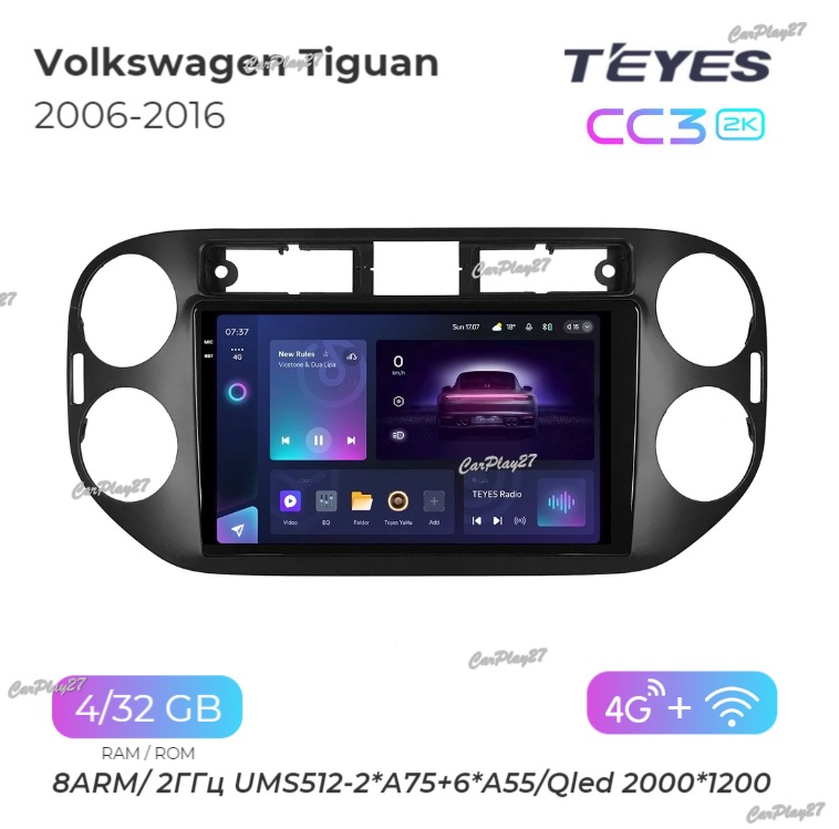 Магнитола штатная Volkswagen Tiguan 2006