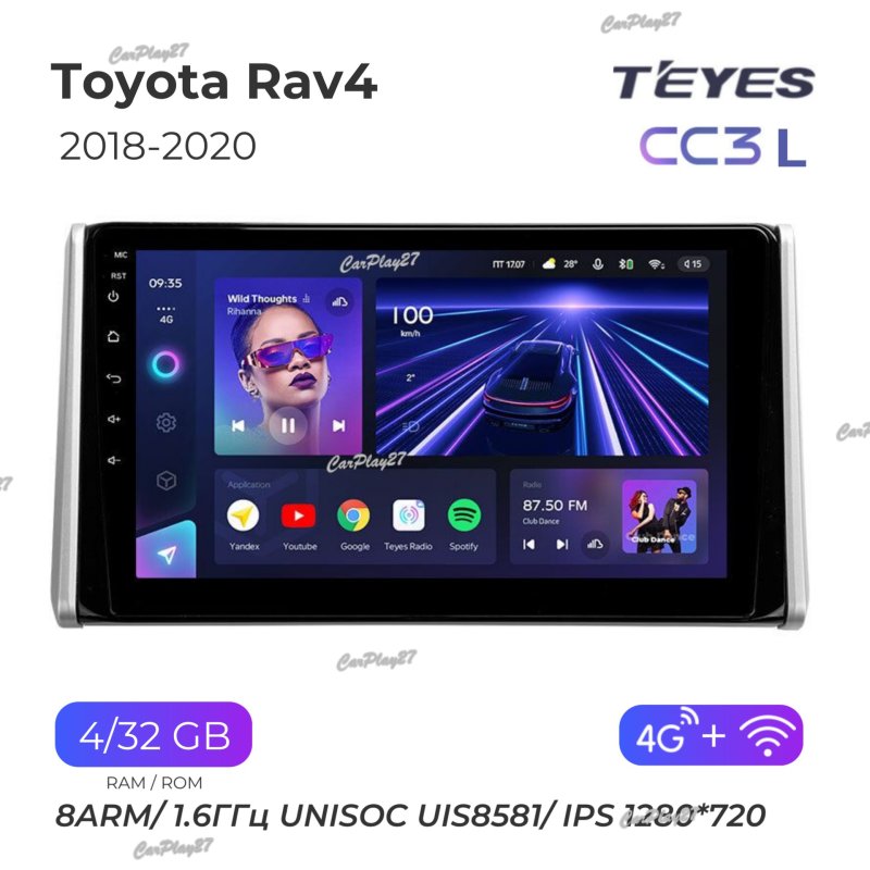 Магнитола штатная Toyota Rav4 2018