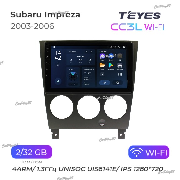 Магнитола штатная Subaru Impreza 2003