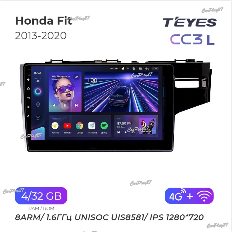 Магнитола штатная Honda Fit 2013