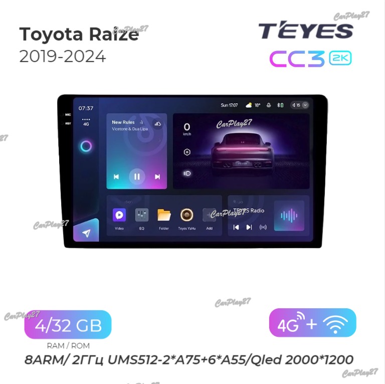 Магнитола штатная Toyota Raize 2019