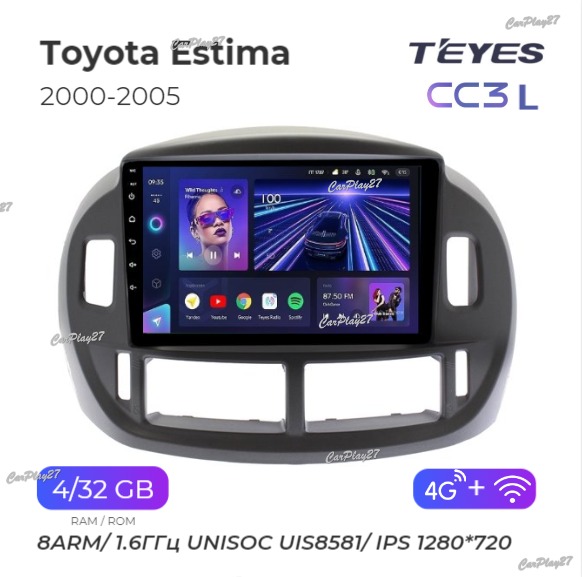 Магнитола штатная Toyota Estima 2000