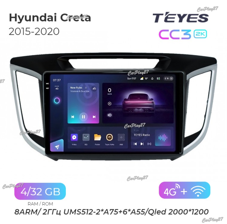 Магнитола штатная Hyundai Creta 2015