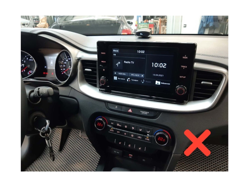 Переходная рамка магнитолы