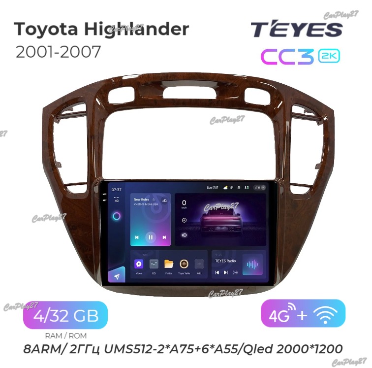 Магнитола штатная Toyota Highlander 2001