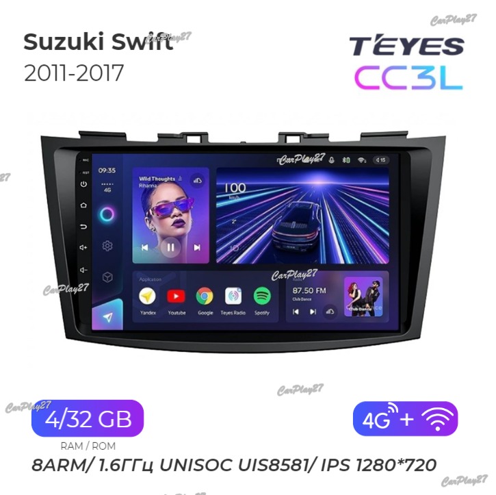 Магнитола штатная Suzuki Swift 2011