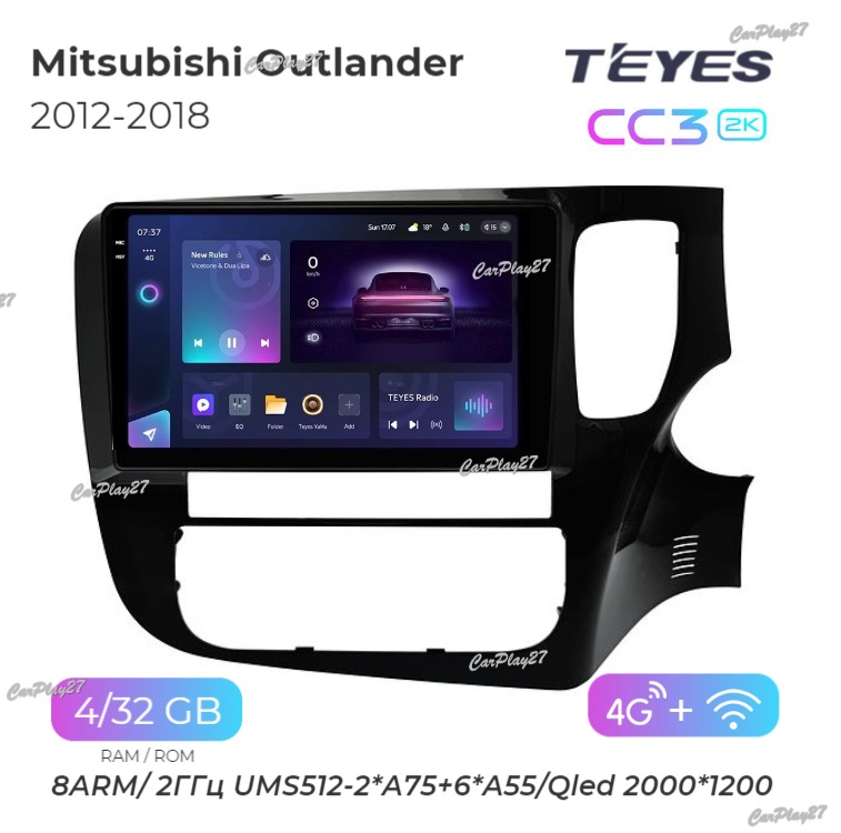 Магнитола штатная Mitsubishi Outlander 2012