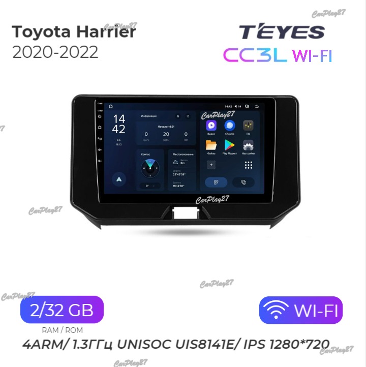 Магнитола штатная Toyota Harrier 2020