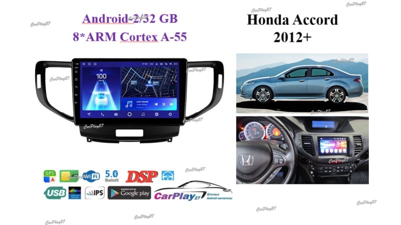 Магнитола штатная Honda Accord 2012+