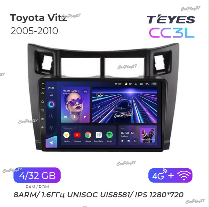 Магнитола штатная Toyota Vitz 2005