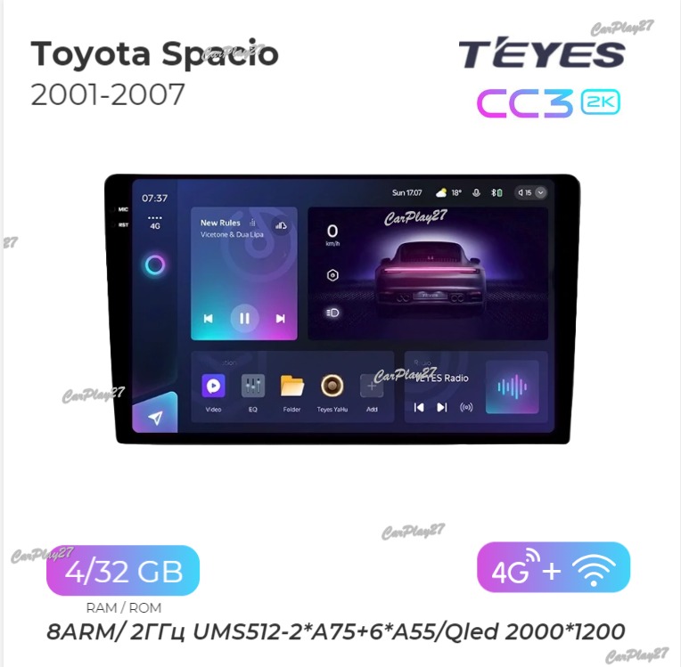 Магнитола штатная Toyota Spacio 2001