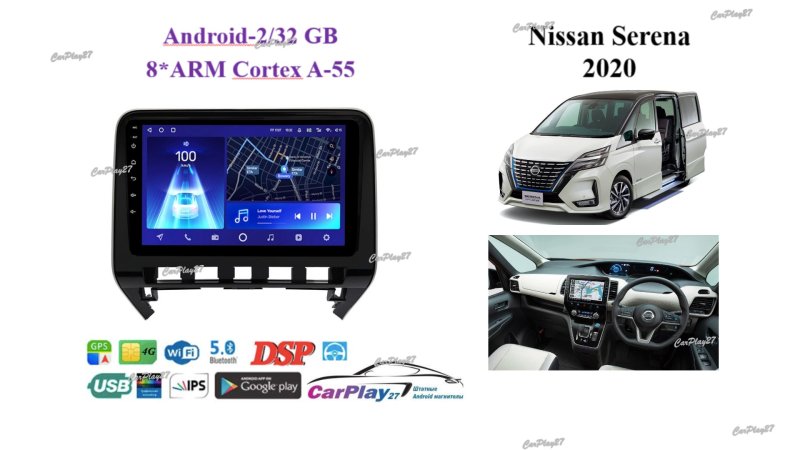 Магнитола штатная Nissan Serena 2020