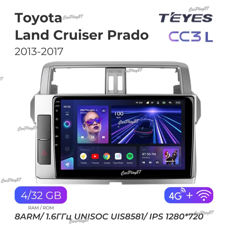 Магнитола штатная Toyota Land Cruiser Prado 150 2013