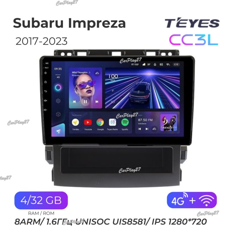 Магнитола штатная Subaru Impreza 2017