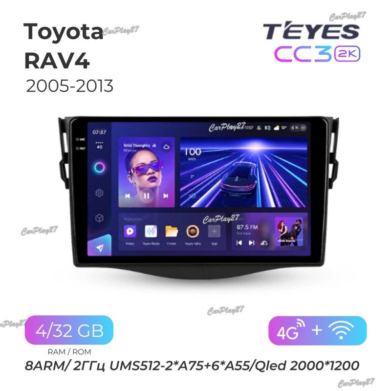 Магнитола штатная Toyota Rav4 2005