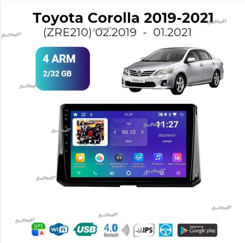 Магнитола штатная Toyota Corolla 2019