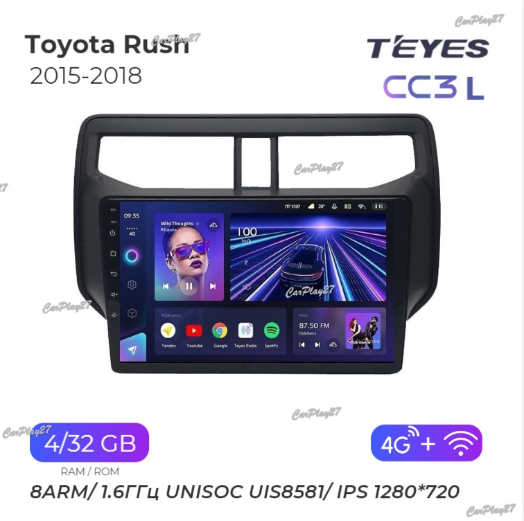 Магнитола штатная Toyota Rush 2015