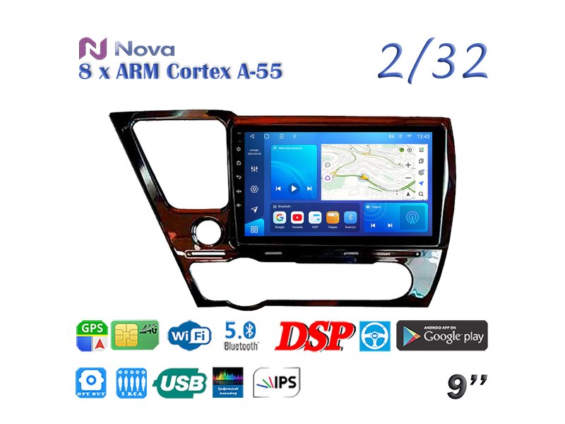 Магнитола штатная Honda Civic 2013