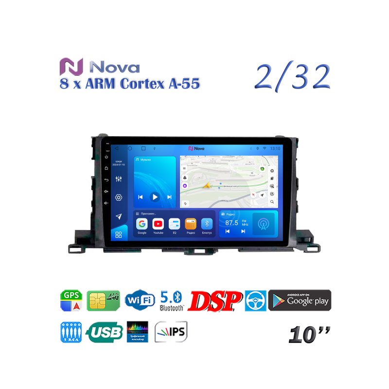 Магнитола штатная Toyota Highlander 2014