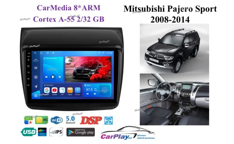 Магнитола штатная Mitsubishi Pajero Sport 2008