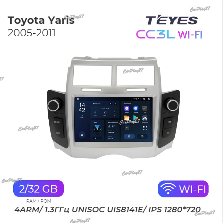 Магнитола штатная Toyota Yaris 2005