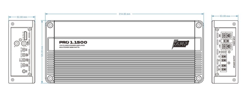 Усилитель звука AMP PRO 1.1500
