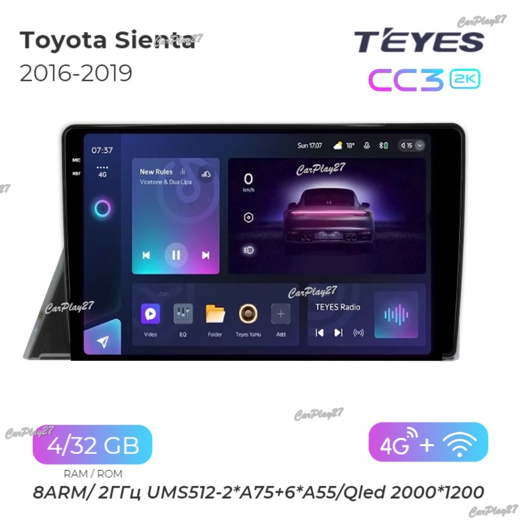 Магнитола штатная Toyota Sienta 2016