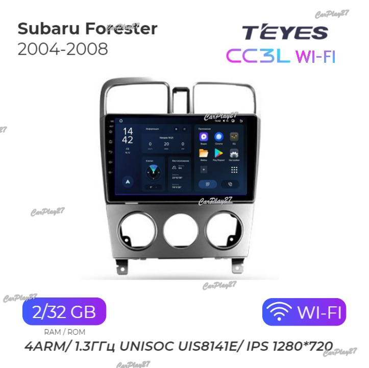 Магнитола штатная Subaru Forester 2004