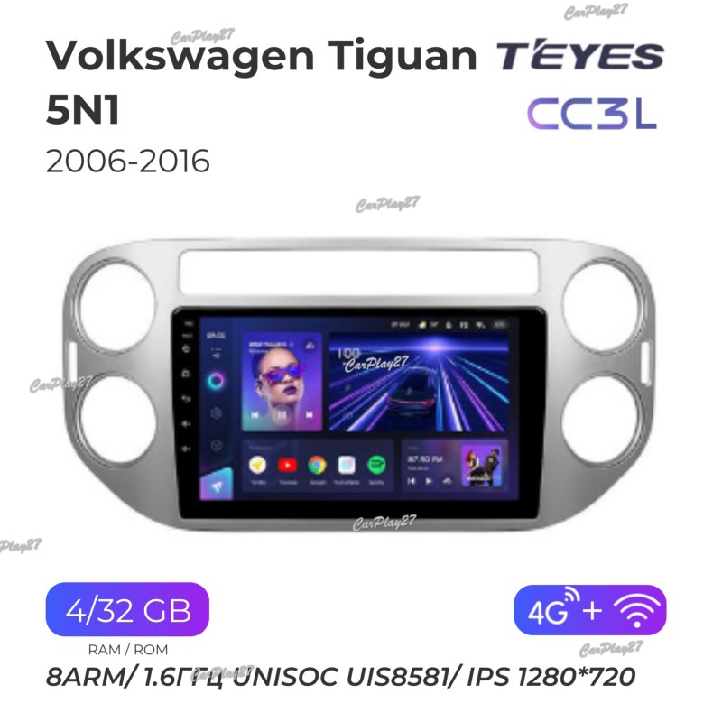 Магнитола штатная Volkswagen Tiguan 2006