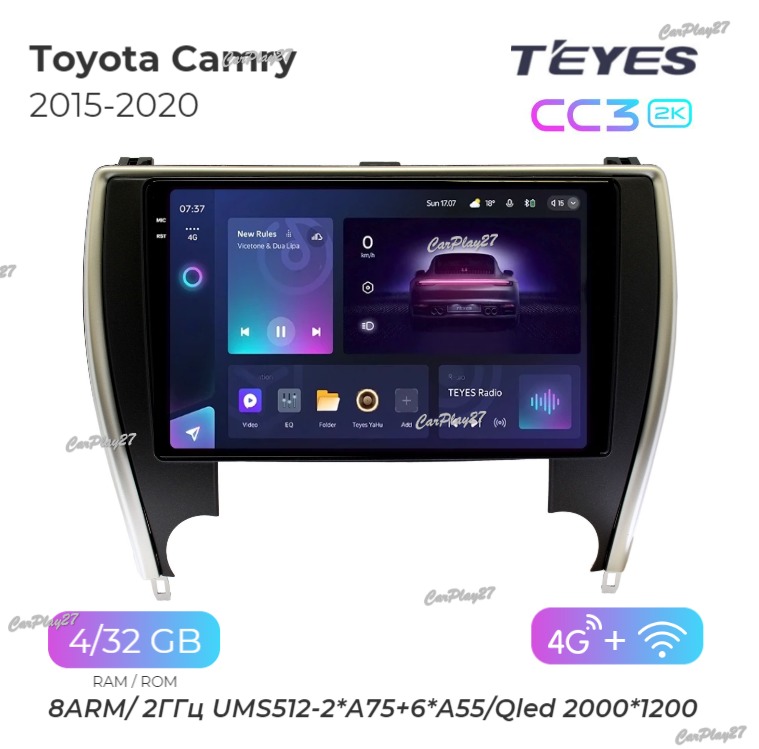 Магнитола штатная Toyota Camry 2015