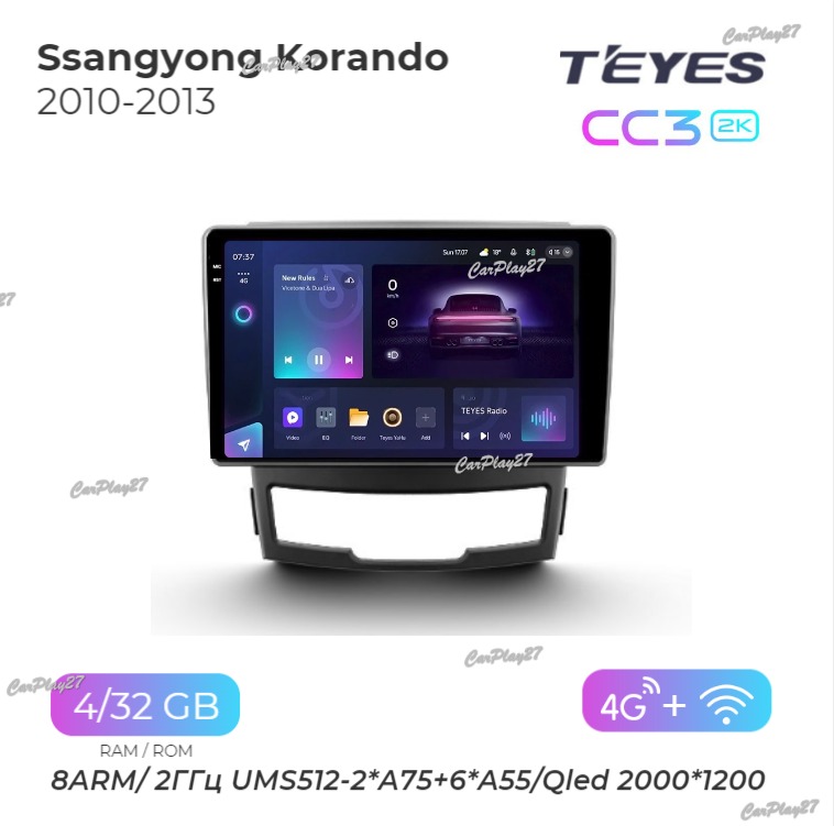 Магнитола штатная Ssangyong Korando 2010