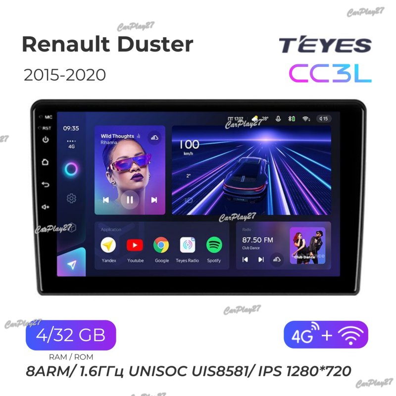 Магнитола штатная Renault Duster 2015