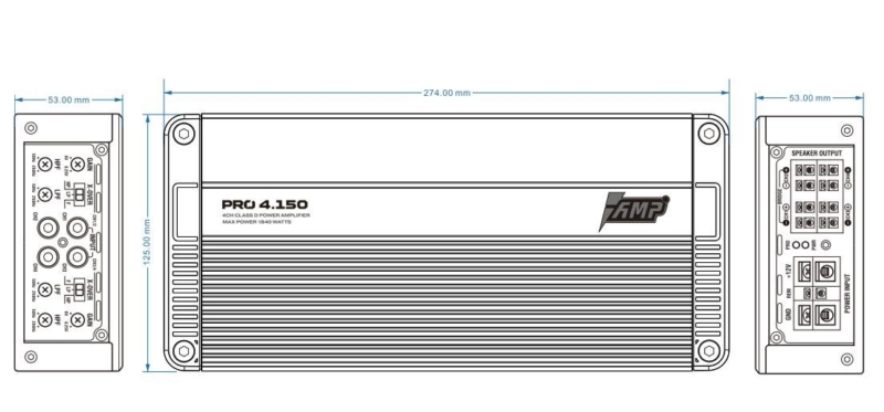 Усилитель звука AMP PRO 4.150