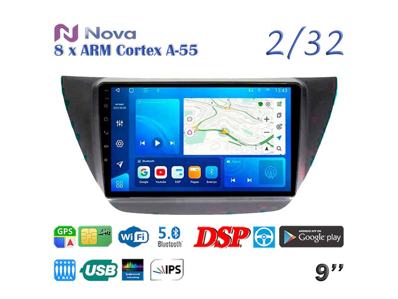 Магнитола штатная Mitsubishi Lancer 2003