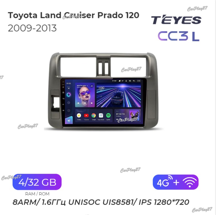 Магнитола штатная Toyota Land Cruiser Prado 150 2009