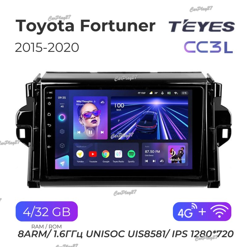 Магнитола штатная Toyota Fortuner 2015