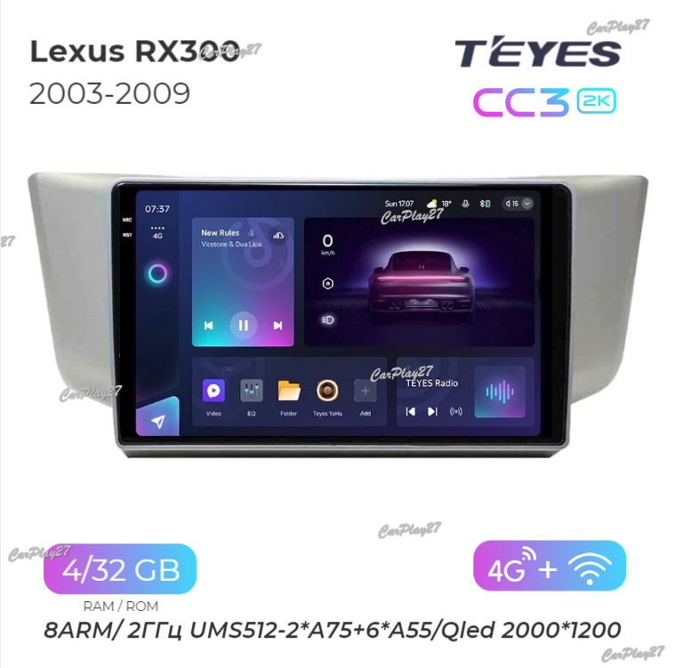 Магнитола штатная Lexus RX300 2003